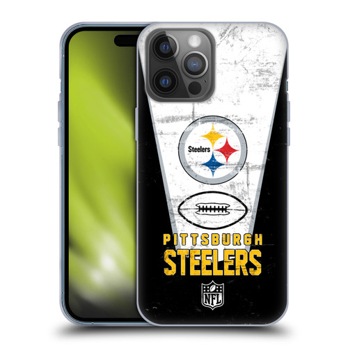 NFL Pittsburgh Steelers Logo Art Banner Soft Gel Case for Apple iPhone 14 Pro Max