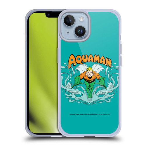 Aquaman DC Comics Fast Fashion Swim Soft Gel Case for Apple iPhone 14