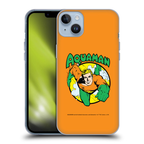 Aquaman DC Comics Fast Fashion Swim 2 Soft Gel Case for Apple iPhone 14 Plus