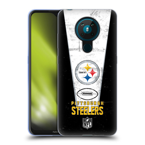 NFL Pittsburgh Steelers Logo Art Banner Soft Gel Case for Nokia 5.3