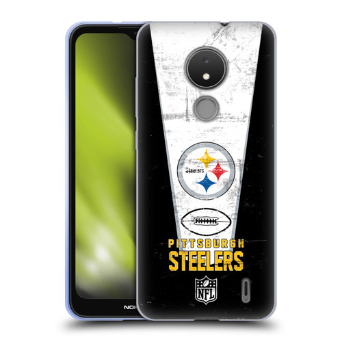 NFL Pittsburgh Steelers Logo Art Banner Soft Gel Case for Nokia C21