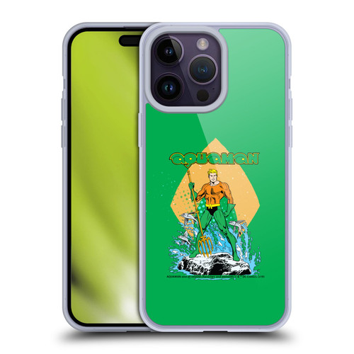 Aquaman DC Comics Fast Fashion Trident Soft Gel Case for Apple iPhone 14 Pro Max