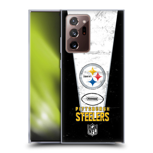 NFL Pittsburgh Steelers Logo Art Banner Soft Gel Case for Samsung Galaxy Note20 Ultra / 5G