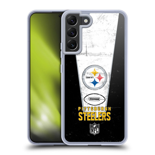 NFL Pittsburgh Steelers Logo Art Banner Soft Gel Case for Samsung Galaxy S22+ 5G