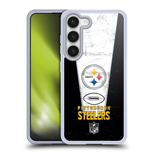 NFL Pittsburgh Steelers Logo Art Banner Soft Gel Case for Samsung Galaxy S23 5G