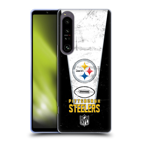 NFL Pittsburgh Steelers Logo Art Banner Soft Gel Case for Sony Xperia 1 IV