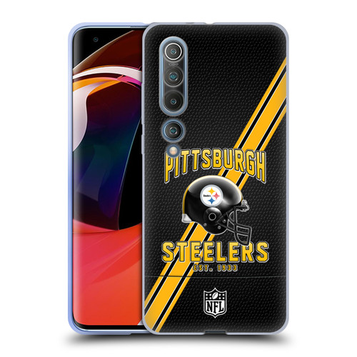 NFL Pittsburgh Steelers Logo Art Football Stripes Soft Gel Case for Xiaomi Mi 10 5G / Mi 10 Pro 5G