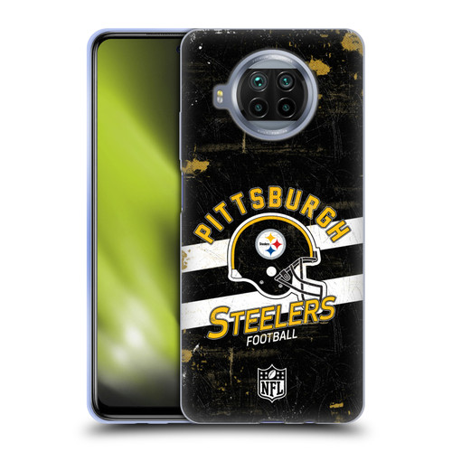 NFL Pittsburgh Steelers Logo Art Helmet Distressed Soft Gel Case for Xiaomi Mi 10T Lite 5G