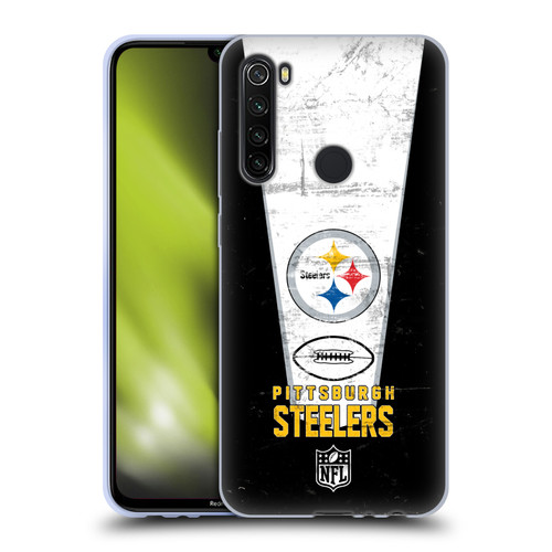 NFL Pittsburgh Steelers Logo Art Banner Soft Gel Case for Xiaomi Redmi Note 8T