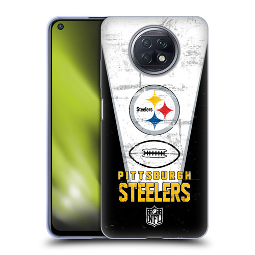 NFL Pittsburgh Steelers Logo Art Banner Soft Gel Case for Xiaomi Redmi Note 9T 5G