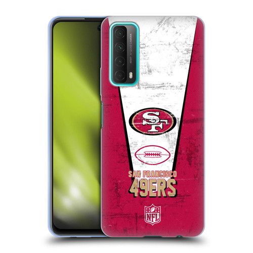 NFL San Francisco 49ers Logo Art Banner Soft Gel Case for Huawei P Smart (2021)