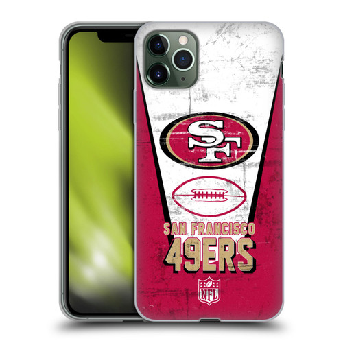 NFL San Francisco 49ers Logo Art Banner Soft Gel Case for Apple iPhone 11 Pro Max