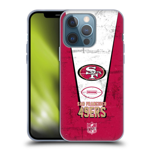 NFL San Francisco 49ers Logo Art Banner Soft Gel Case for Apple iPhone 13 Pro