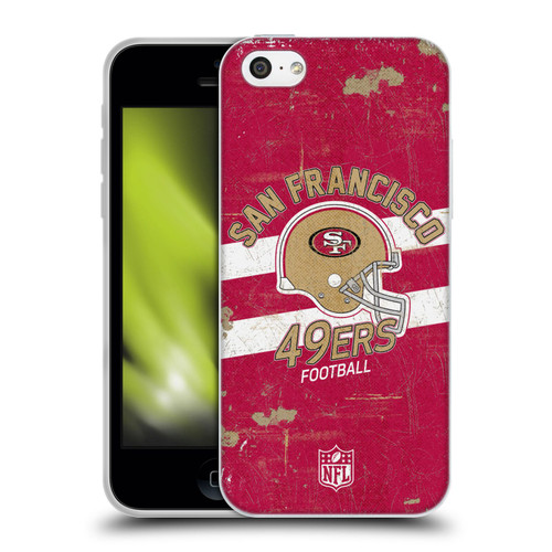 NFL San Francisco 49ers Logo Art Helmet Distressed Soft Gel Case for Apple iPhone 5c NFL San Francisco 49ers Logo Art Helmet Distressed Soft Gel Case for Apple iPhone 5c