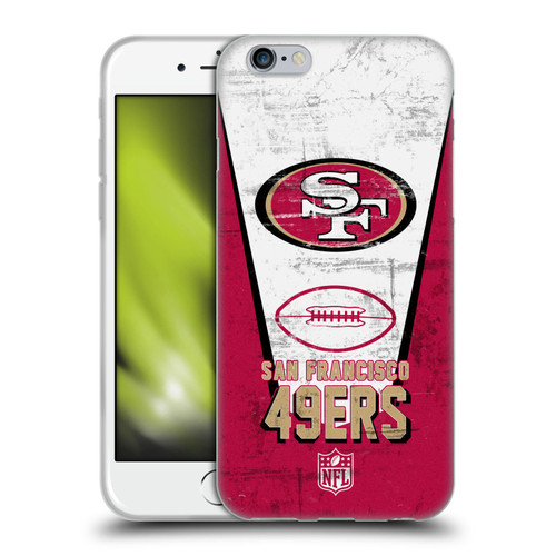 NFL San Francisco 49ers Logo Art Banner Soft Gel Case for Apple iPhone 6 / iPhone 6s