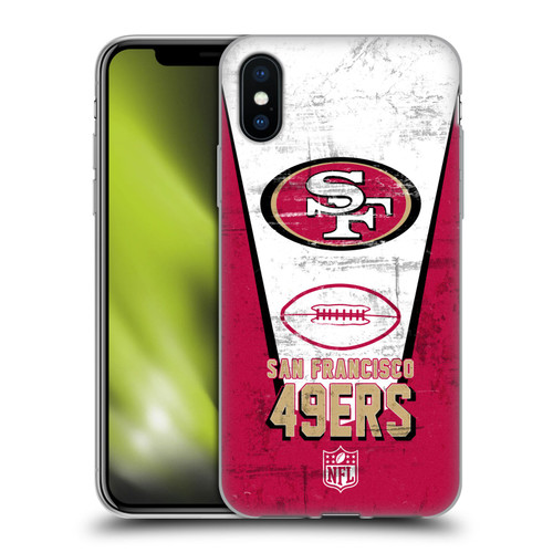 NFL San Francisco 49ers Logo Art Banner Soft Gel Case for Apple iPhone X / iPhone XS NFL San Francisco 49ers Logo Art Banner Soft Gel Case for Apple iPhone X / iPhone XS