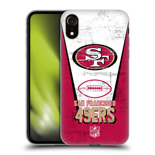 NFL San Francisco 49ers Logo Art Banner Soft Gel Case for Apple iPhone XR