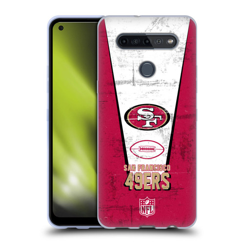 NFL San Francisco 49ers Logo Art Banner Soft Gel Case for LG K51S