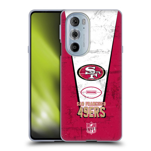 NFL San Francisco 49ers Logo Art Banner Soft Gel Case for Motorola Edge X30