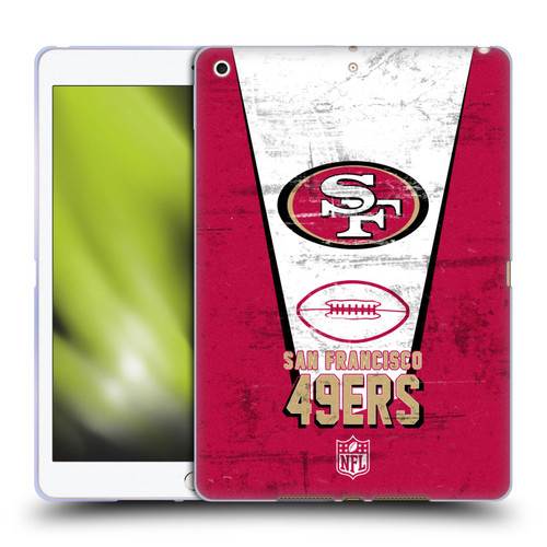 NFL San Francisco 49ers Logo Art Banner Soft Gel Case for Apple iPad 10.2 2019/2020/2021