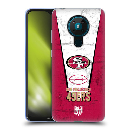 NFL San Francisco 49ers Logo Art Banner Soft Gel Case for Nokia 5.3