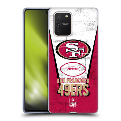 NFL San Francisco 49ers Logo Art Banner Soft Gel Case for Samsung Galaxy S10 Lite