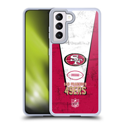 NFL San Francisco 49ers Logo Art Banner Soft Gel Case for Samsung Galaxy S21 5G NFL San Francisco 49ers Logo Art Banner Soft Gel Case for Samsung Galaxy S21 5G