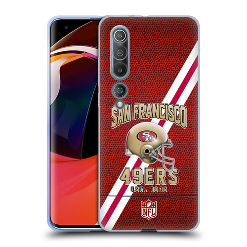 NFL San Francisco 49ers Logo Art Football Stripes Soft Gel Case for Xiaomi Mi 10 5G / Mi 10 Pro 5G