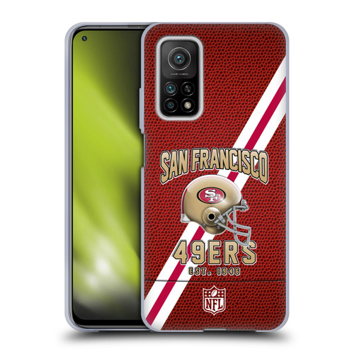 NFL San Francisco 49ers Logo Art Football Stripes Soft Gel Case for Xiaomi Mi 10T 5G