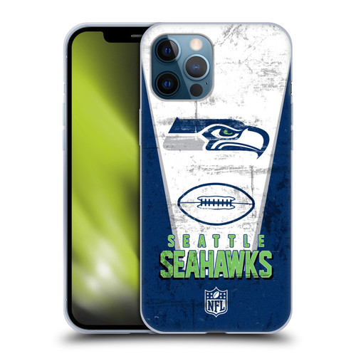 NFL Seattle Seahawks Logo Art Banner Soft Gel Case for Apple iPhone 12 Pro Max