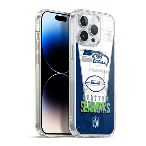 NFL Seattle Seahawks Logo Art Banner Soft Gel Case for Apple iPhone 13 Pro Max & MagSafe