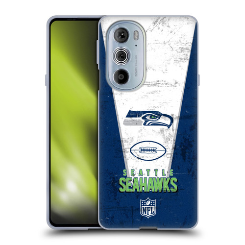 NFL Seattle Seahawks Logo Art Banner Soft Gel Case for Motorola Edge X30