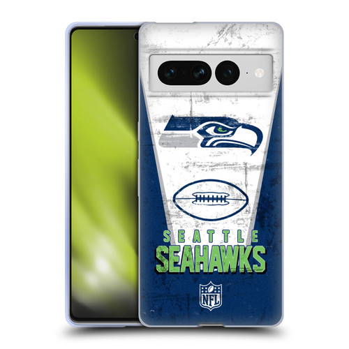 NFL Seattle Seahawks Logo Art Banner Soft Gel Case for Google Pixel 7 Pro