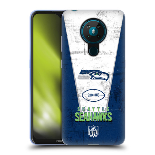 NFL Seattle Seahawks Logo Art Banner Soft Gel Case for Nokia 5.3