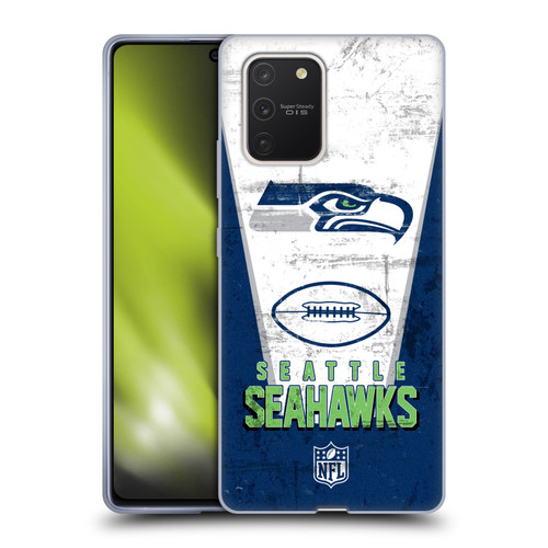 NFL Seattle Seahawks Logo Art Banner Soft Gel Case for Samsung Galaxy S10 Lite