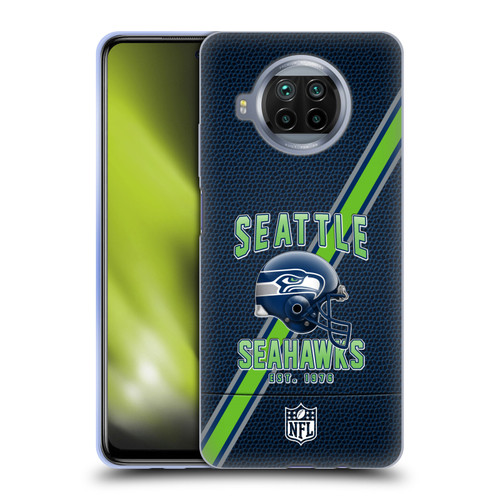 NFL Seattle Seahawks Logo Art Football Stripes Soft Gel Case for Xiaomi Mi 10T Lite 5G