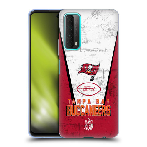 NFL Tampa Bay Buccaneers Logo Art Banner Soft Gel Case for Huawei P Smart (2021)
