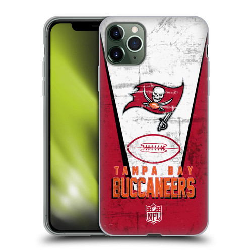 NFL Tampa Bay Buccaneers Logo Art Banner Soft Gel Case for Apple iPhone 11 Pro Max