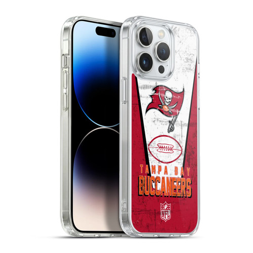 NFL Tampa Bay Buccaneers Logo Art Banner Soft Gel Case for Apple iPhone 13 Pro Max & MagSafe