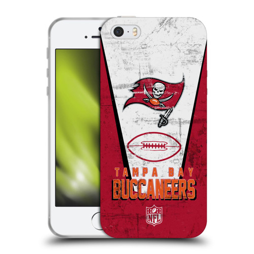 NFL Tampa Bay Buccaneers Logo Art Banner Soft Gel Case for Apple iPhone 5 / 5s / iPhone SE 2016
