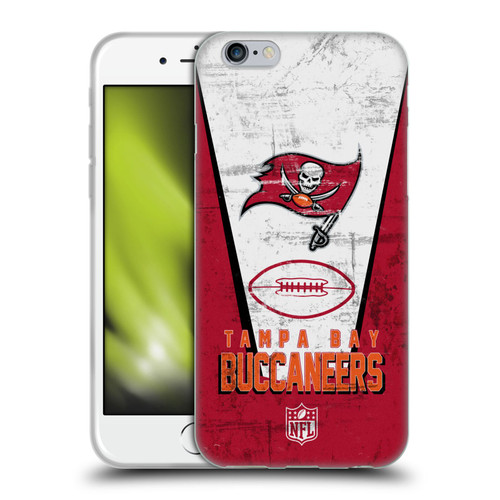 NFL Tampa Bay Buccaneers Logo Art Banner Soft Gel Case for Apple iPhone 6 / iPhone 6s