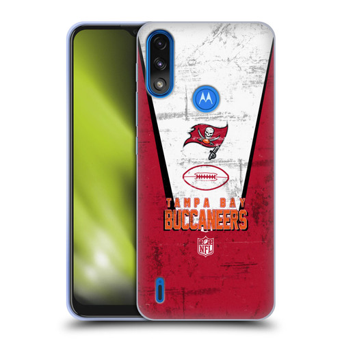 NFL Tampa Bay Buccaneers Logo Art Banner Soft Gel Case for Motorola Moto E7 Power / Moto E7i Power
