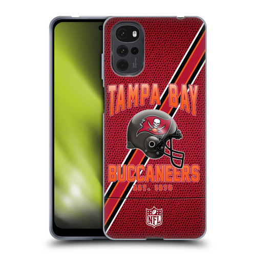 NFL Tampa Bay Buccaneers Logo Art Football Stripes Soft Gel Case for Motorola Moto G22