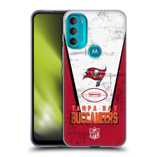 NFL Tampa Bay Buccaneers Logo Art Banner Soft Gel Case for Motorola Moto G71 5G