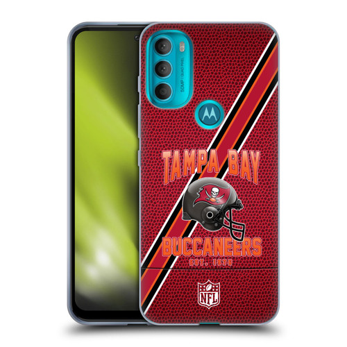 NFL Tampa Bay Buccaneers Logo Art Football Stripes Soft Gel Case for Motorola Moto G71 5G