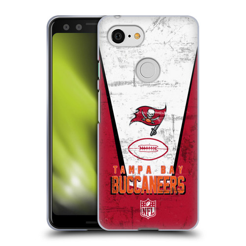 NFL Tampa Bay Buccaneers Logo Art Banner Soft Gel Case for Google Pixel 3