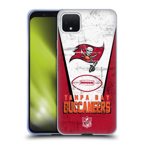 NFL Tampa Bay Buccaneers Logo Art Banner Soft Gel Case for Google Pixel 4 XL