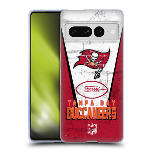 NFL Tampa Bay Buccaneers Logo Art Banner Soft Gel Case for Google Pixel 7 Pro