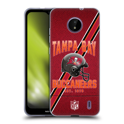 NFL Tampa Bay Buccaneers Logo Art Football Stripes Soft Gel Case for Nokia C10 / C20