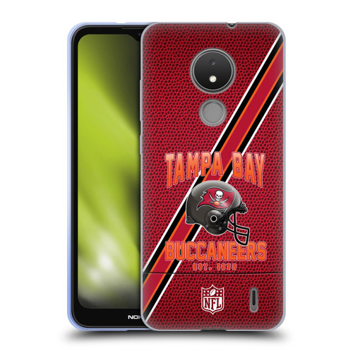 NFL Tampa Bay Buccaneers Logo Art Football Stripes Soft Gel Case for Nokia C21